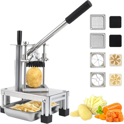 Commercial Vegetable Dicer Easy Dicer Chopper 4 Blades French Fry Cutter