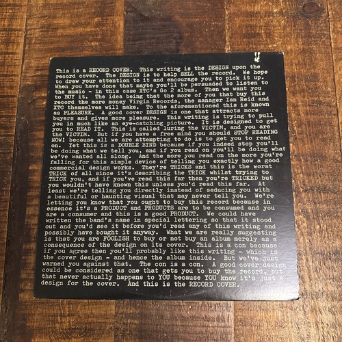 XTC Go 2 LP Vintage Vinyl Record - Virgin Records 1978 -Vinyl Excellent ! - Bild 1 von 6