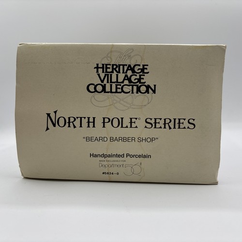 Department 56 1994 HVC North Pole Series Beard Barber Shop 5634-0 Vintage - Picture 11 of 12