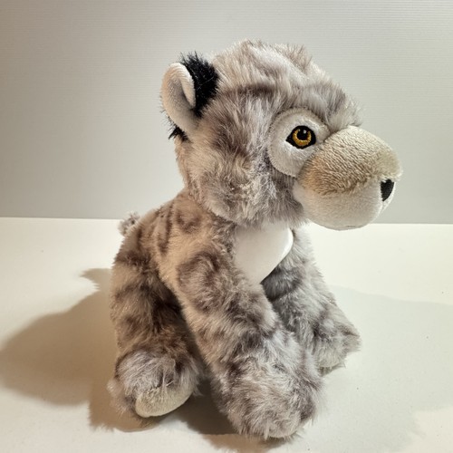 Fiesta Snow Leopard Earth Pals Plush Sitting Stuffed Animal Stitched Features 0+ - Picture 7 of 11