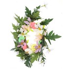  Easter Wreath with Egg Flower And Leaves Easter Spring Wreath Easter Front Door