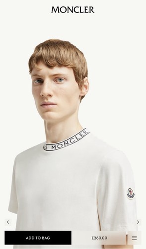 Moncler T-Shirt - Medium - 21” PTP - Authentic - Picture 3 of 9