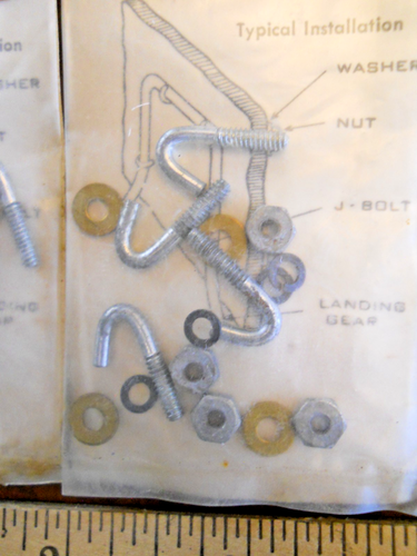 PERFECT MODEL AIRPLANE PARTS #224 HOOK BOLT SETS, 2 NEW PACKS, 4 BOLTS EACH - Picture 4 of 5