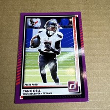 2025 Panini Donruss Tank Dell Purple Press Proof Houston Texans #177