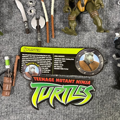 Teenage Mutant Ninja Turtles Figures Splinter Shredder Casey Jones Leo Don Raph - Picture 11 of 12