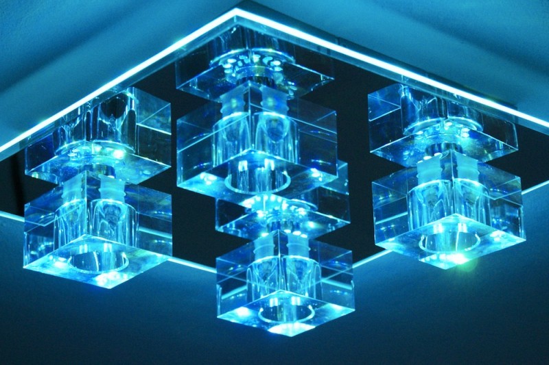 Plafonnier à LED Changeur de Farbe Lustre Lampe à suspension Métal Verre 45557 Plafonnier à LED Changeur de Farbe Lustre Lampe à suspension Métal Verre 45557