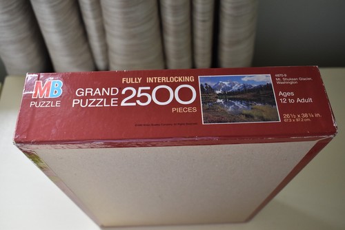 Mt. Shuksan Glacier Washington 2500 piece puzzle MB 26" x 38" SEALED - Picture 5 of 6