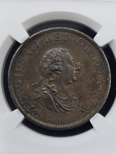 1799SOHO Great Britain 1/2 Penny NGC AU Details Excellent Strike - Picture 1 of 4