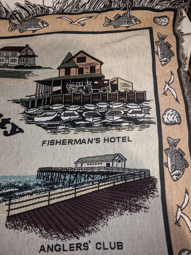 Margate City New Jersey Throw Blanket 64"x 48" Marven Gardens "Lucy" - Picture 7 of 8