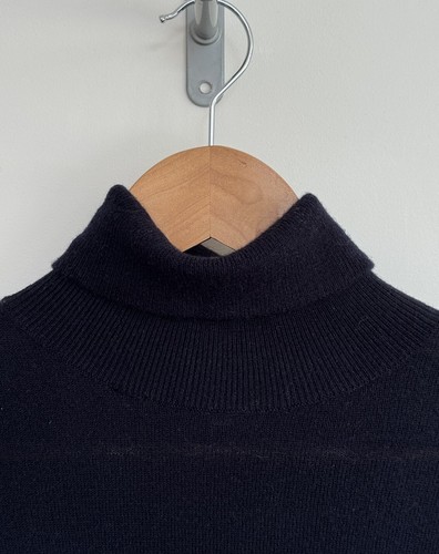 Reiss “observatory” Roll Neck Turtle Neck 100% Wool Navy Blue Large - Picture 3 of 9