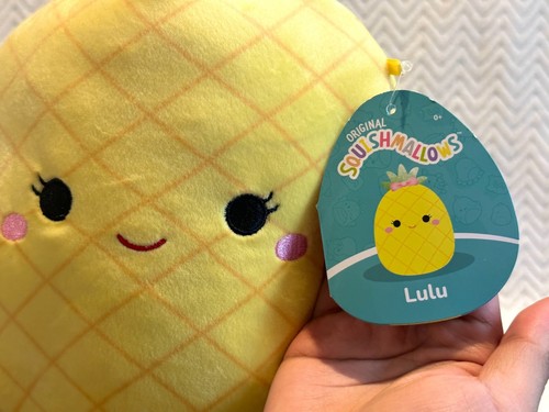 Squishmallow Lulu Yellow Pineapple 8” Kellytoy Plush Toy NEW WITH TAG - Bild 3 von 4