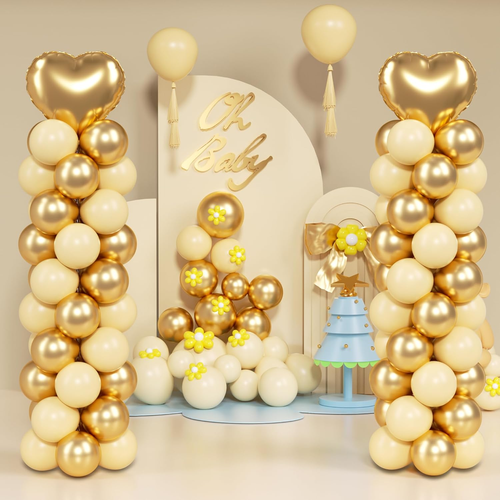2025 Upgraded Balloon Column Stand Kit, 7 Feet Height Adjustable Balloon Tower P
