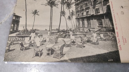 1912 Ceylon Galle Face Hotel Colombo King Edward 6c Red Stamp Postcard to USA - Picture 8 of 8