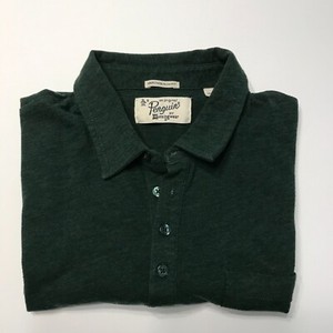 Penguin-Original-Munsingwear-Men-s-L-Short-Sleeve-Forest-Green-Pocket-Slim-Fit