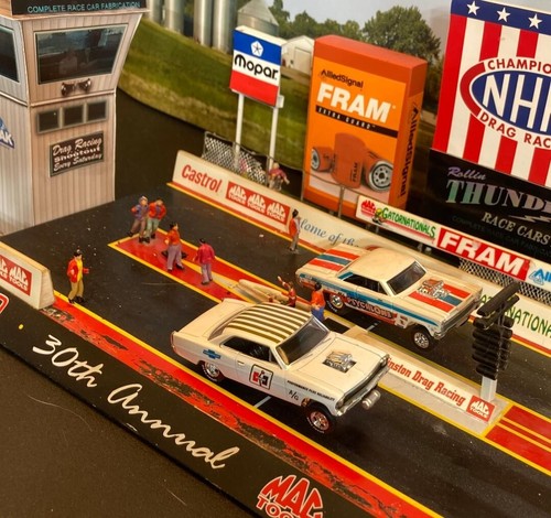 1967 CHEVY NOVA A/GAS BLOWN & INJECTED GASSER HURST NHRA DRAG RACING  MIP  - Picture 2 of 8