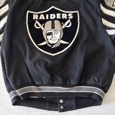 [古着] JEFF HAMILTON　RAIDERS　スタジャン　L 古着] JEFF HAMILTON RAIDERS スタジャン L