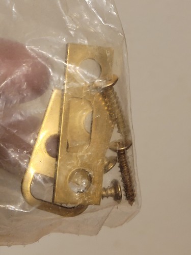 Vintage  2- Brass Jewelery Box Latch/ Lock - Picture 5 of 9