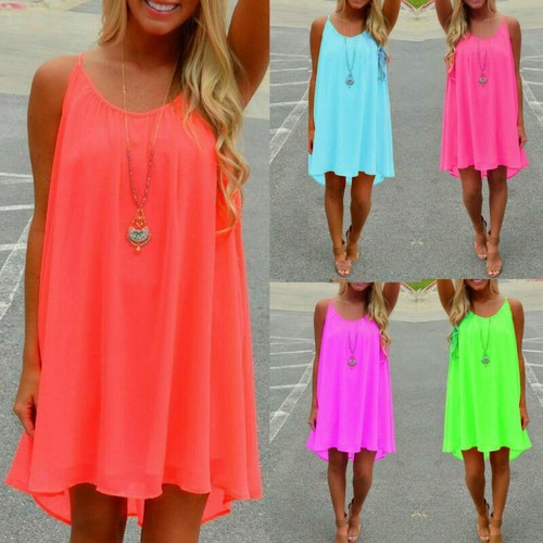 Boho Womens Holiday Midi Dress Plus Size Ladies Beach Party Summer Casual LooseZ