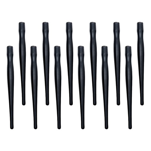 12 Pezzi Palo in Plastica Nero Dip Porta Penna Manico Porta Inchiostro Bulk - Foto 2 di 12