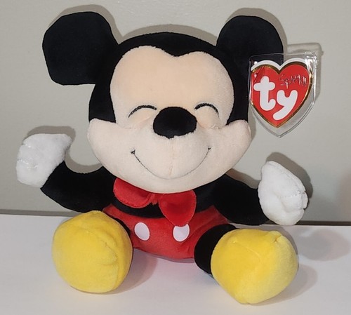 Ty Beanie Babies Disney Set MICKEY & MINNIE MOUSE (NEW Soft Plushy Version) NWTs - Picture 4 of 18