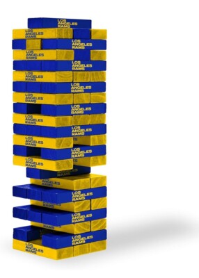 Los Angeles Rams Table Top Stackers Puzzle Block Tower Family Game NFL Football