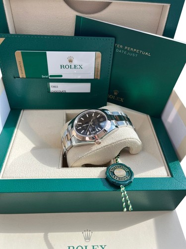 Rolex Datejust 41mm Chocolate Dial 18K Everose Oystersteel Men's Watch 126301 - Picture 8 of 20