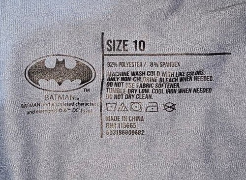 Boys Batman Boxer Briefs Underwear  3 Pack Size 10 - Picture 3 of 3