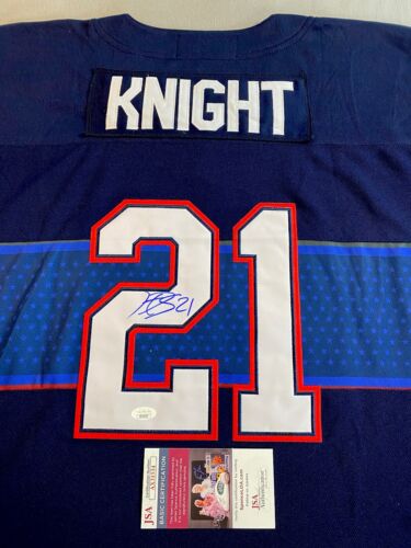 HILARY KNIGHT AUTOGRAPH TEAM USA WOMENS HOCKEY NIKE JERSEY- JSA AX31534 - Picture 2 of 6