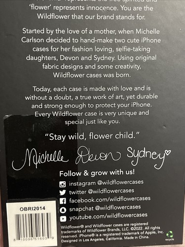 Wild Flower Fairies And Butterfly Case IPhone 13 Or 14 NiB - Picture 5 of 5