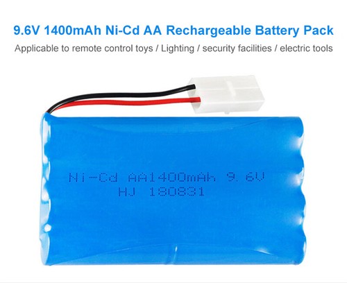 2X 9,6V 1400mAh Ni-Cd AA-Batterie für ferngesteuertes Elektroauto-Spielzeug - Bild 3 von 8