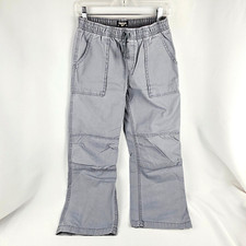 OshKosh B  gosh Boys Casual Elastic Waist Straight Leg Pants Gray - Size 12