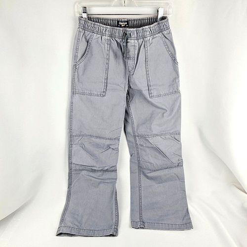OshKosh B’gosh Boys Casual Elastic Waist Straight Leg Pants Gray - Size 12