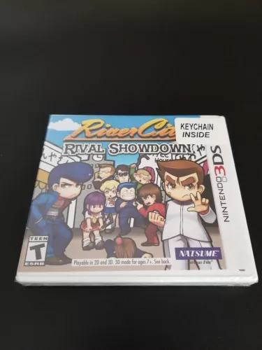 River City: Rival Showdown w/ Keychain (Nintendo 3DS) NEW Sealed US Ver.
