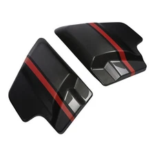 Battery Side Cover Fit For Harley Road Street Glide 09-23 Dark Alloy/Black Denim