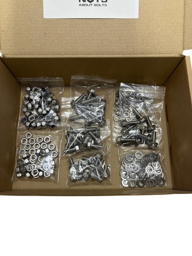 M5 5 mm 220-teiliges sortiertes Edelstahl-Sechskant-Set Muttern, Schrauben & Unterlegscheiben - Bild 7 von 7