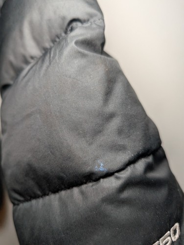 The North Face Black Zip Hooded 550 Down Filled Puffer Jacket Size Youth Small - Picture 10 of 11