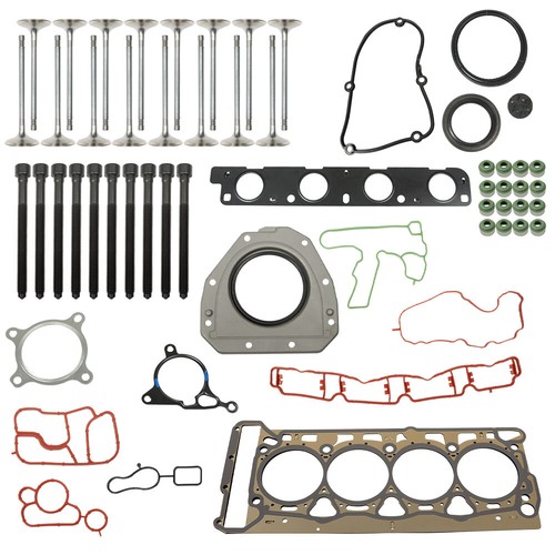 Fit for VW Jetta CC GTI Audi A4 Q5 2.0L Head Gasket In- & Exhuast Valves Set - Picture 4 of 10