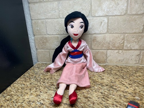 Disney Store Princess Mulan Doll Plush 20" Pink Dress Soft Stuffed doll Toy - Picture 8 of 9