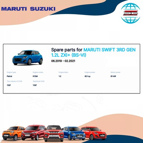 Maruti Suzuki swift 3rd gen 2018 2024 cover front bumper assy 71711M55R00-5PK - Picture 7 of 7