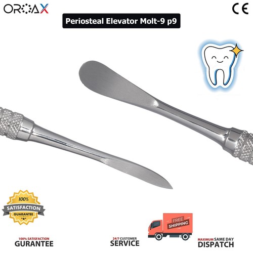 Dental P9 Periosteal Elevator Molt #9 Surgical Implant Instruement Double Ended - Picture 2 of 3