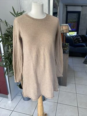 Robe pull AMERICAN VINTAGE taille S/M laine beige marron tres bon etat - Photo 1/4