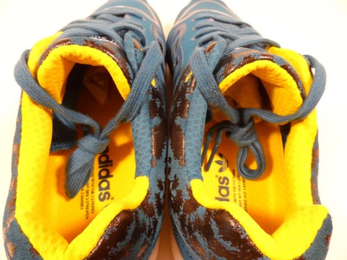 Gasolina de surf Adidas Originals para hombre Tech Super 3.0 azul/amarillo/blanco talla 8.5 - Imagen 5 de 5