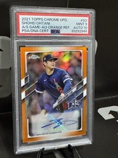 2021 Topps Chrome Update Shohei Ohtani ASG Orange Refractor /25 PSA9/10 POP 1
