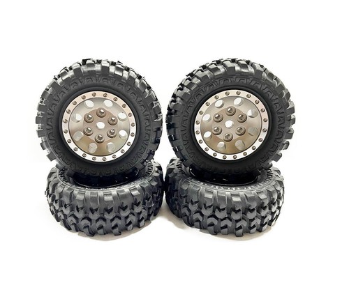 Aluminum Brass wheel Rim Rubber tire Shock Absorber Fits FMS 1/18 rc crawler car - 第 30/49 張圖片