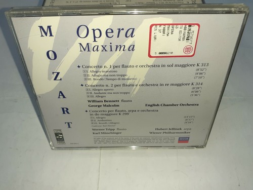 OPERA MAXIMA CONCERTO 1 2 FLAUTO - MOZART - GRAMMOPHON FABBRI - 1997 - Picture 2 of 2