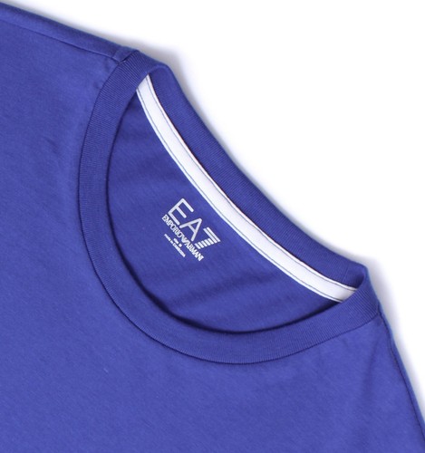 EMPORIO ARMANI EA7 MEN'S CREW NECK T-SHIRT - Authentic 273164 - Blue Ink - Picture 4 of 12