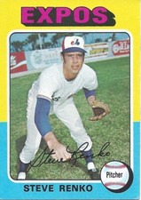 1975 Topps Mini Steve Renko 34 Expos EX