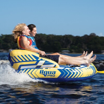 Aqua Leisure Aqua Pro 65'' Two-Rider Towable w/Backrest