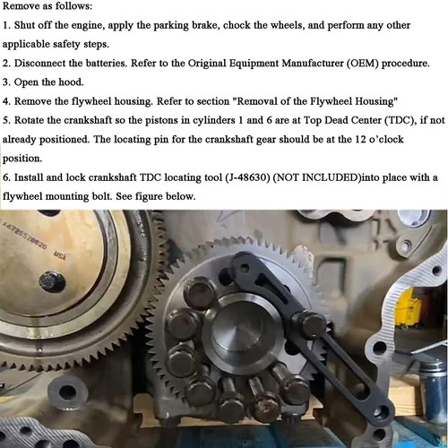 Detroit Diesel DD13/15 Idler 3 Cantilever Tool J-47487+TDC Locating Tool J-48630 - Picture 6 of 10