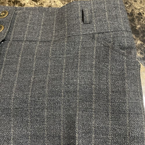 70s 80s Vintage Wide Leg Wool Sparkle Pin Stripe Pants Trousers SZ 10/12 Lined - Picture 12 of 24